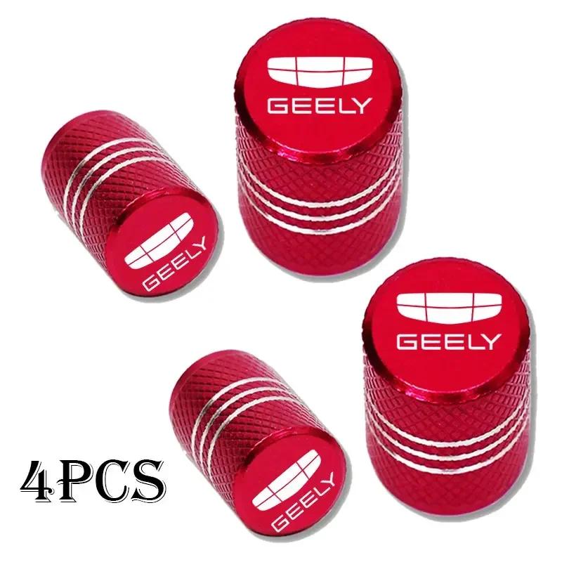 4 шт. для Geely Atlas Coolray Emgrand EC7 EC8 X7 EX7 CK2 Колпачки на ниппель колеса автомобиля Покрышки Ствол шины Воздухозащитные Водонепроницаемые