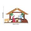 Nativity Scene Wooden Christmas Decoration Nativity Set Nativity Figures Christ Birth Of Jesus Ornaments Indoor Home Decor For