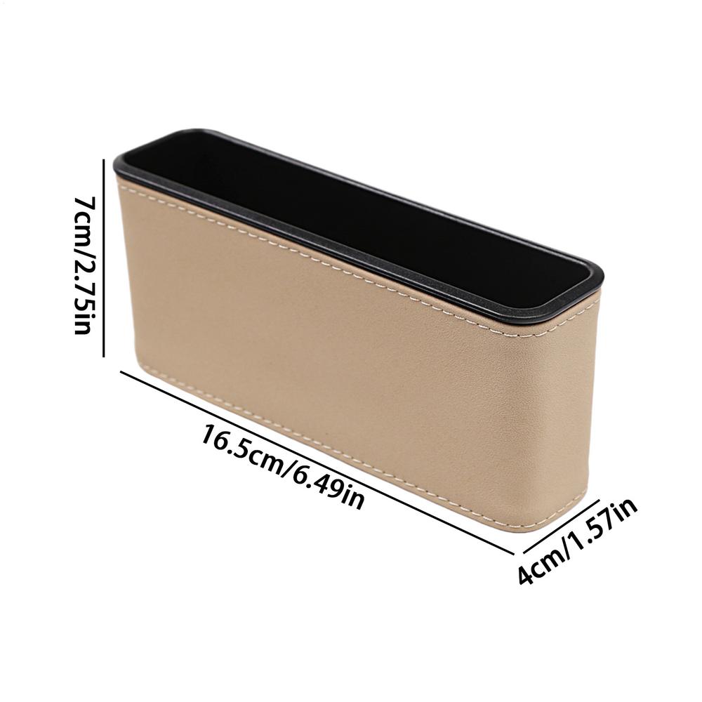 Adhesive Back Seat Organizer Space Saving Car Storage Box Vehicle Interior Organizer for Phone Key Card Sunglasses Accessories
