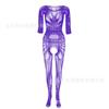 Sexy Underwear Quality One-piece Stockings Jacquard Sexy Hollow Long-sleeved Mesh Onesie