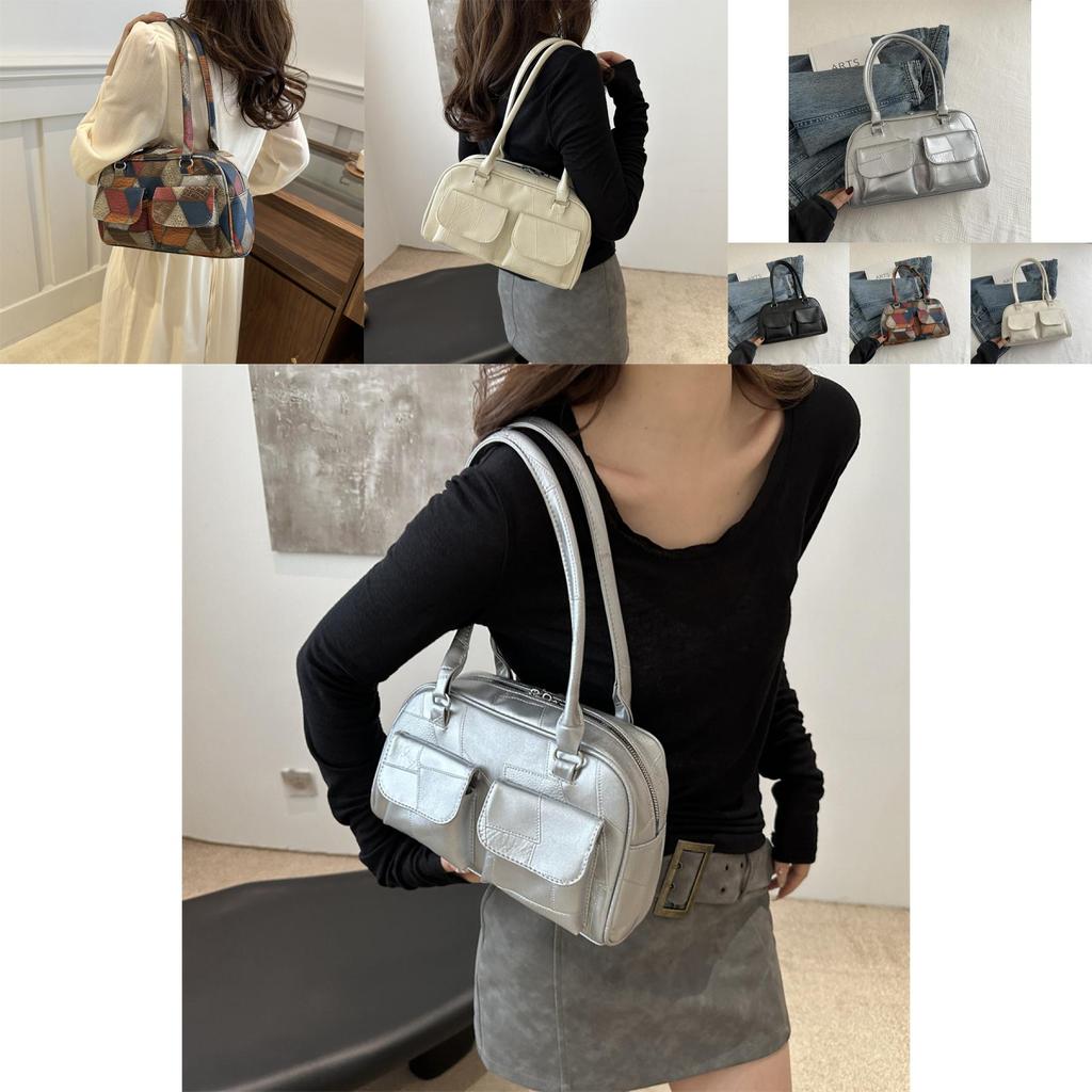 Trendy Large Capacity Tote Bag For Women In Fashionable Black And Colorful Patterns