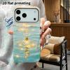 Phone Case: 2D flat design suitable for iPhone 18, 17, 16, 15, 14, 13 Pro film protection case, couple style, wind chime painting, Christmas and Hallo