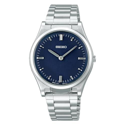 SEIKO SQBR021 Тактильные часы для слабовидящих - Синий циферблат, Нержавеющая сталь