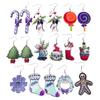 Quirky Holiday Jewelry: Snowman, Candy Cane, and Snowflake Acrylic Christmas Earrings