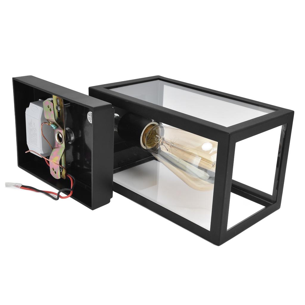 Induction Wall Lamp Retro Dusk to Dawn Wall Mount Light Fixtures Motion Sensor Porch Lantern for