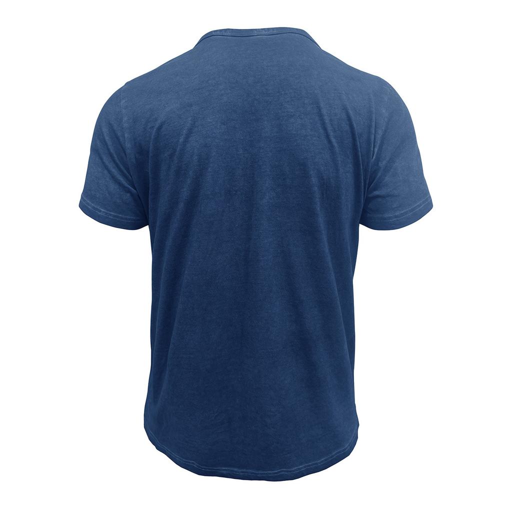 Мужская футболка с короткими рукавами и воротником-лацканами, повседневный топ с круглым вырезом