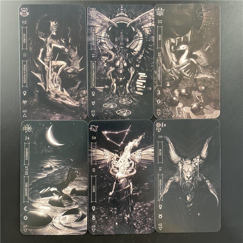 Goetia Card Reading In Darkness — колода из 78 карт для гадания и настольных игр, английское издание, стандартный размер, возраст 14+