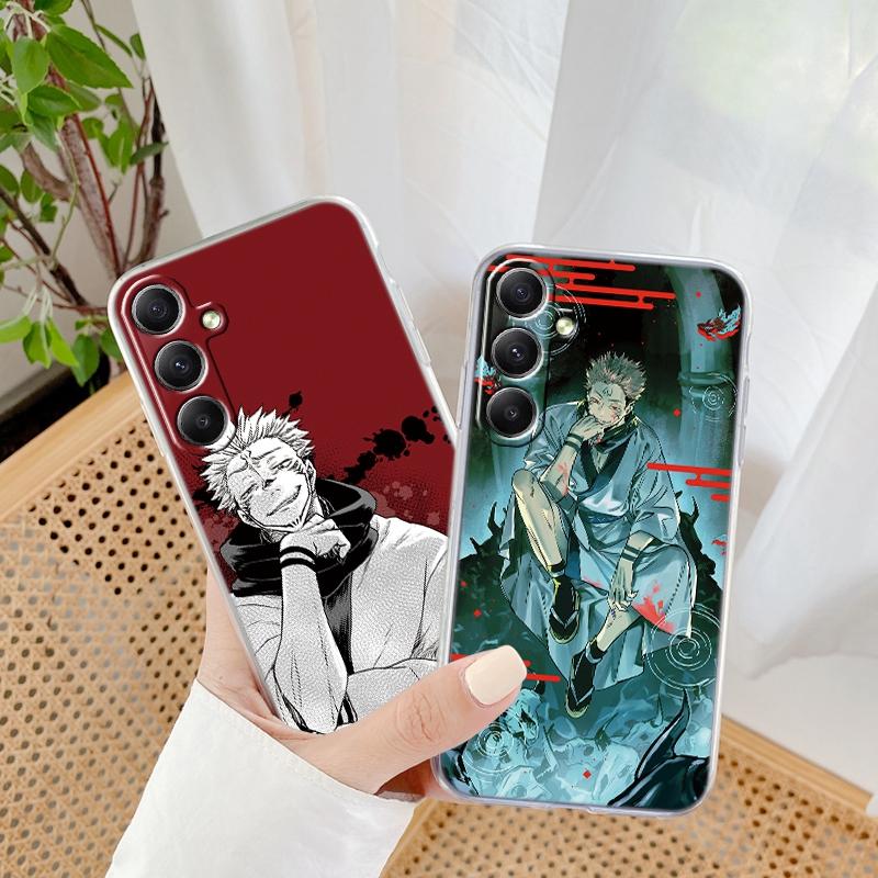 Мягкий прозрачный силиконовый чехол с рисунком аниме для Samsung A55 M35 S24 Xiaomi Redmi Note 13 Poco C65 iPhone Camera Противоударный защитный чехол