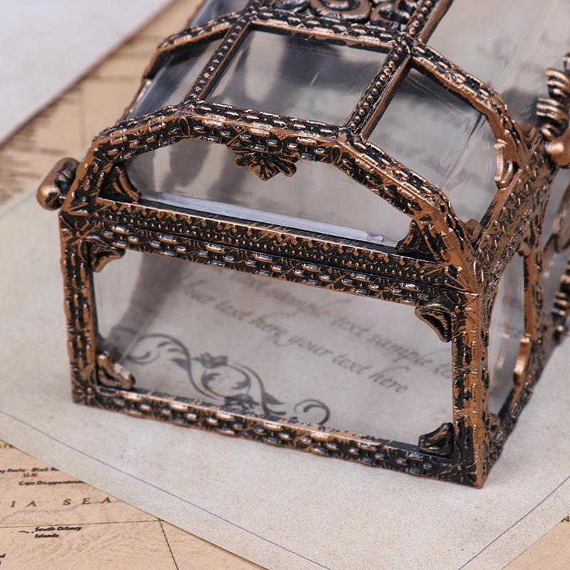 Творческий пиратский прозрачный ящик для драгоценностей пластиковая коробка пиратская сцена декоративный реквизит прозрачный ящик для хранения