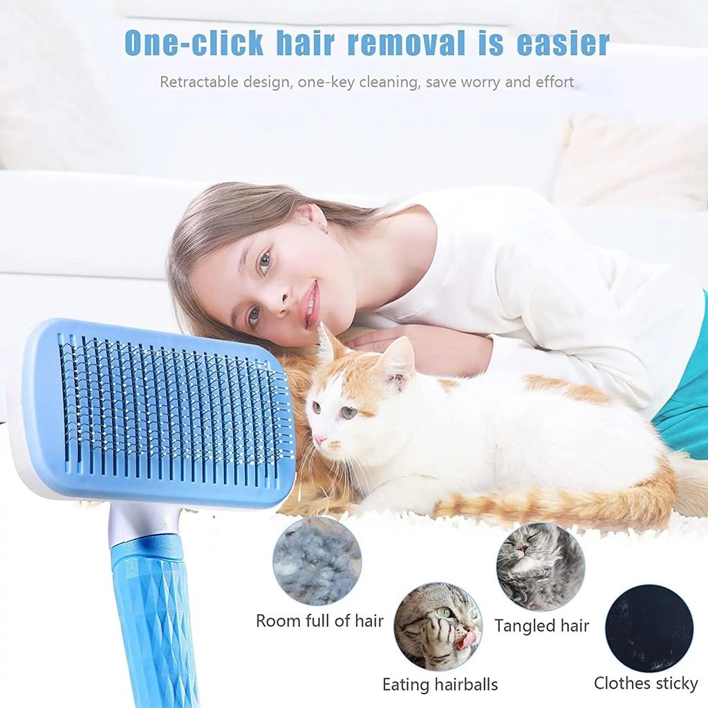 Dog Hair Removal Brush, Cat and Dog Hair Combing and Care Combing, Long Hair, Dog Pet Hair Removal, Cleaning, Bathing Brush, Dog Supplies