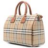 Burberry Регулируемый съемный плечевой ремень Застежка-молния Телячья кожа Сумка-тоут через плечо Женские сумки Бежевый Мультиколор 80920851