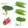 5 Pcs Betta Fish Leaf Pad with Suction Cup Plastic Plants Resting Hammock Fish Tank Accessories Aquarium Decor for Natural Habitat Spawning Breeding