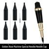 Rose Gold Semi-Polished Tattoo Needle, Single Round Machine Needle