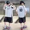 Children's clothing boys' summer suit 2026 new summer style boys' short sleeved big children's thin style sports cool and trendy