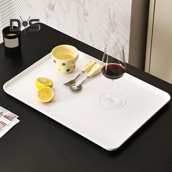 Поднос для сервировки, прямоугольные подносы для овощей и фруктов, для закусок, десертов, печенья, сыра, пластиковые подносы, большие подносы для еды без содержания бисфенола А, праздничные атрибуты