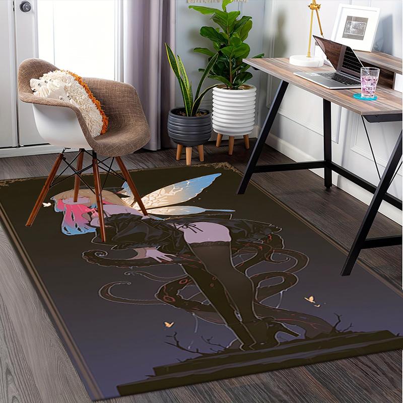 1pc Fairy,Anime,Serpent Office Carpet Soft Polyester Entrance Carpet Washable Non slip Machine Washa