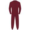 Unisex Anti Strip Adaptive Jumpsuit Crew Neck Long Sleeve Back Zipper Long Pants One Piece Romper