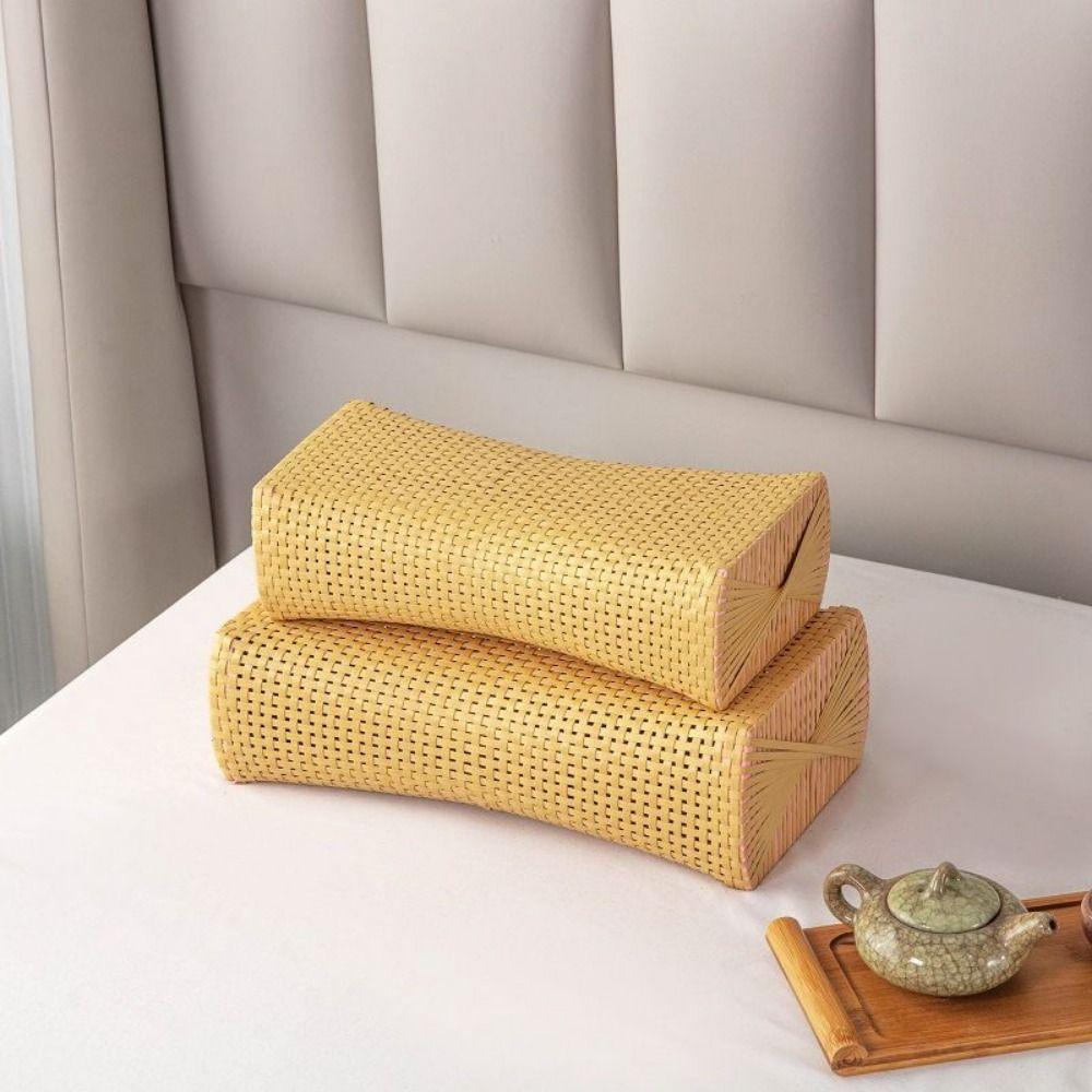No Deformation Imitation Rattan Pillow Moisture-proof Waterproof Summer Cooling Pillow Handmade Sweat Steaming Pillow