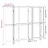 VidaXL Room Divider 6 Panels, Room Separator, Privacy Screen, Bedroom Living Room Screen, White Wood 358681