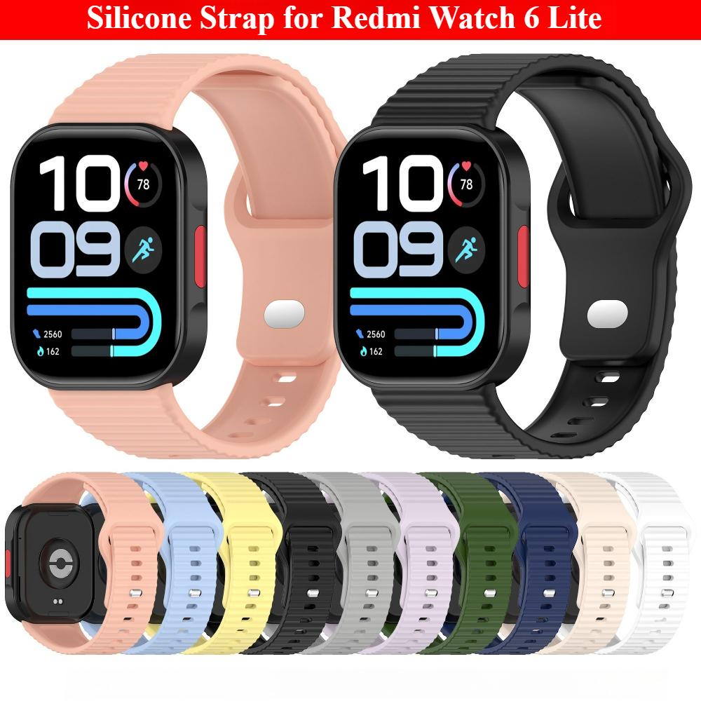 Unisex Sports Silicone Strap for Redmi Watch 6 Lite/Redmi Watch 4 /5 /6 Xiaomi Band 8 Pro/9 Pro