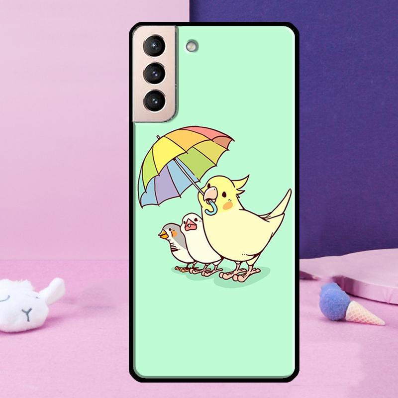 Пухлый попугай-корелла Птица Чехол для телефона Для Samsung Galaxy S24 Ultra S25 Ultra S9 S10 S20 S21 S22 Plus S23 S24 FE Чехол