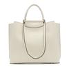 Tote PU Leather Elegant Square Bit 171135 [Guccio Italy] 2-way Bag, High-end Handbag, Shape, Parts, Women's (IVORY)