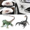 3D скорпион с животным принтом автомобиля, багажник, бампер, декор окна, наклейки, наклейки