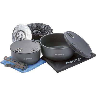 SOTO Navigator Cook System Aluminum Black SOD-501 Portable Camping Cooking Equipment