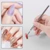 7-pin Nail Liner Nail Art Tools Stainless Steel Stripe Lines Nail Art Pens Bendable Pins Ultra-thin Line Nail Brush Gel Painting