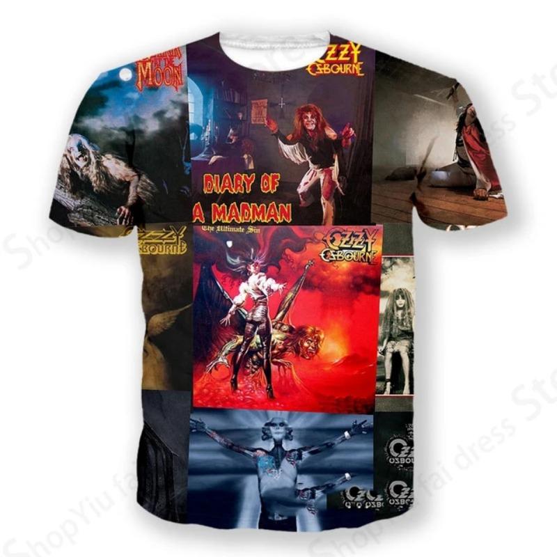 Футболка Rock Band Оззи Осборн 3D Печать Мужская Женская Мода