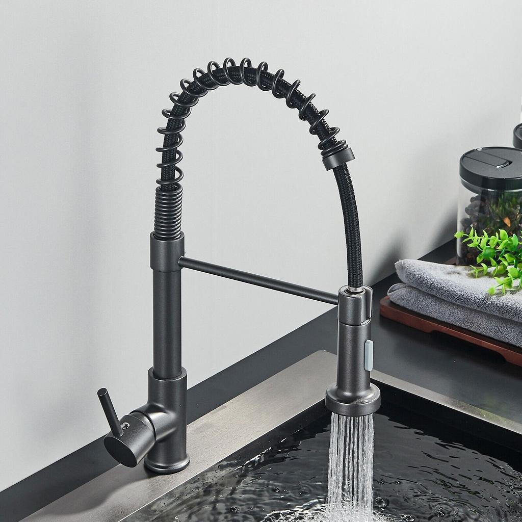 Выдвижной смеситель для кухни с распылителем, смеситель с одной ручкой