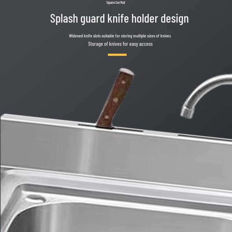 Oujiewang Single Bowl Kitchen Sink with Faucet