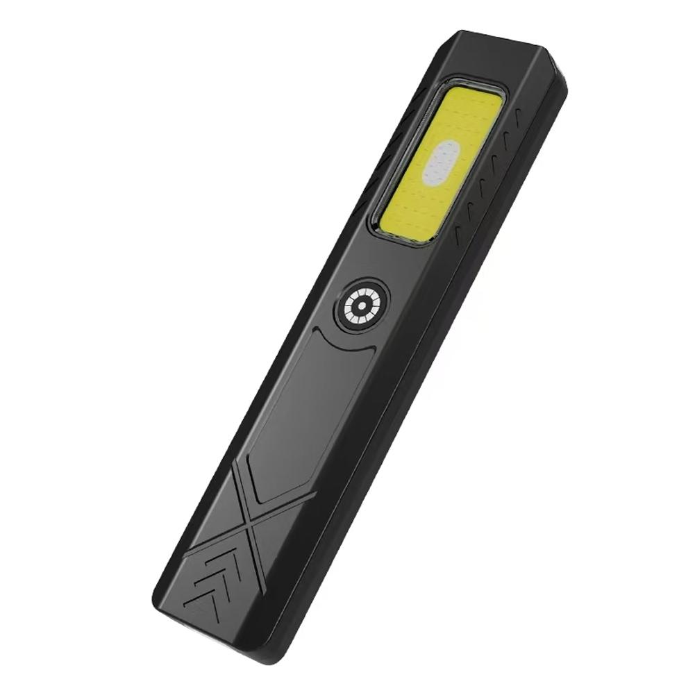 Mini EDC Flashlight Strong Magnetic Portable USB Rechargeable COB Worklight With Pen Clip For Outdoor Camping Fishing