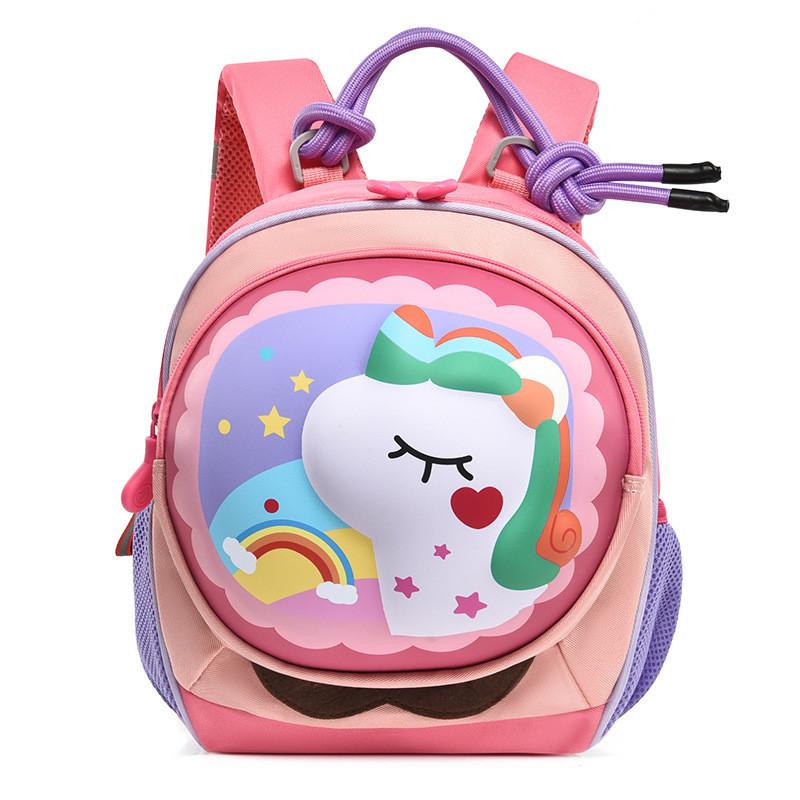 Pattern Horse Dinosaur Kids Backpack With Lightweight Schoolbag Cute Bag Gift