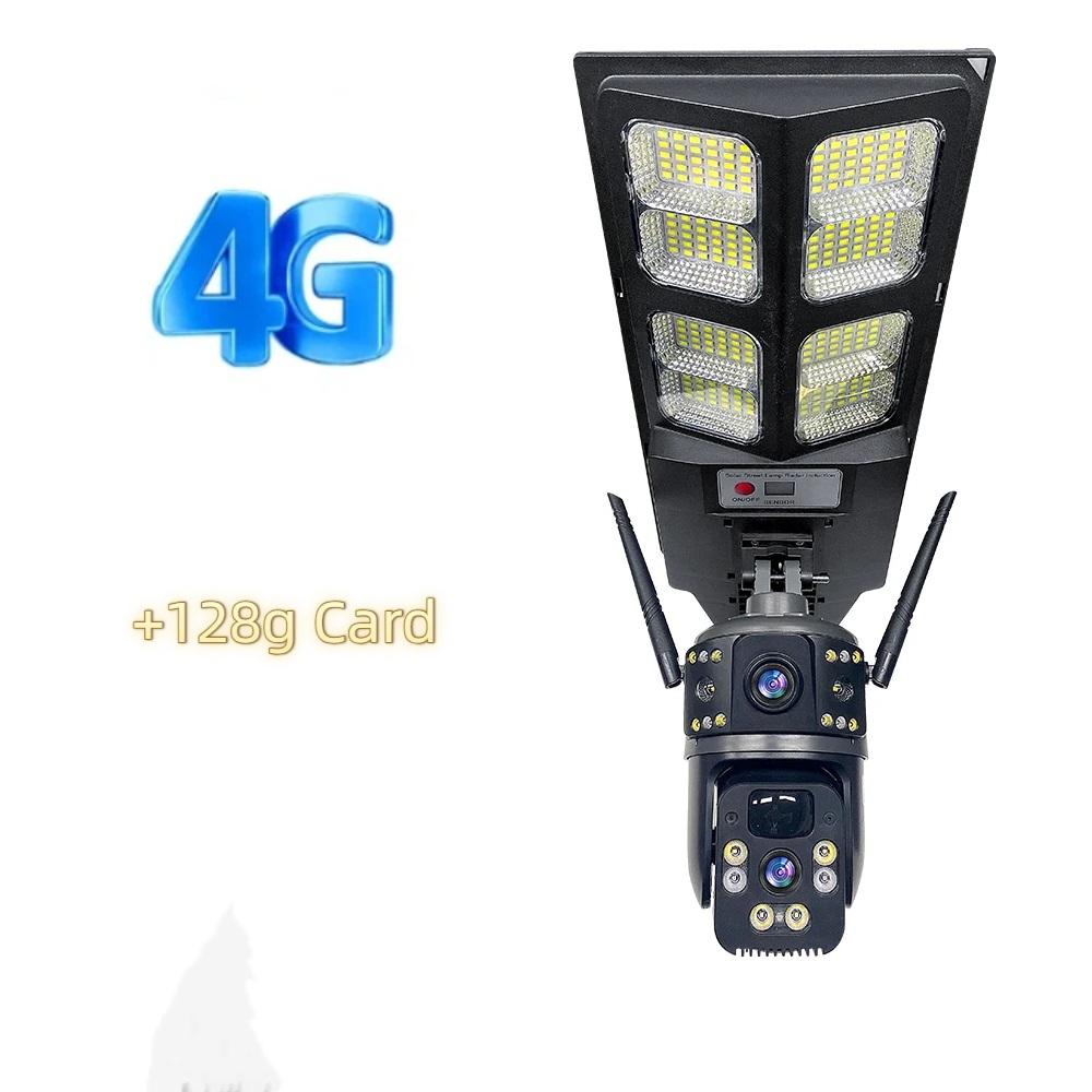 2-in-1 Solar Street Light – Courtyard Lamp & Security Camera, Auto Solar Charging Surveillance