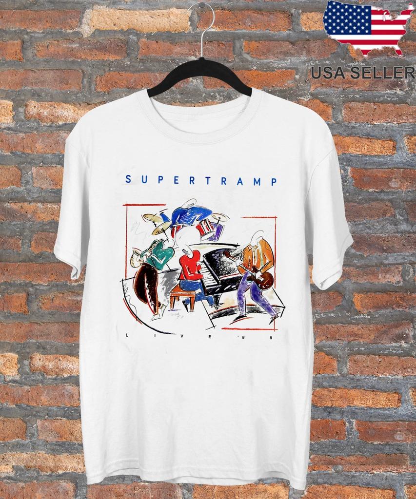 Rock Concert Music Live 88 Supertramp T Shirt Full Size S-5XL