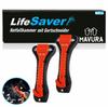 LiveSaver Emergency Hammer Seat Belt Cutter Emergency Hammer Glass Breaker Seat Belt Knife [2 Pieces]