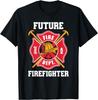 Пожарная команда Унисекс Будущий Пожарный FireUnisex Пожаротушение Смешные Графические Футболки Мальчики Дети Унисекс Футболка