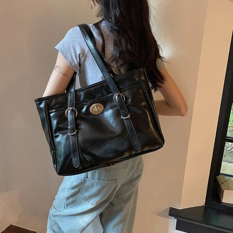 Большие серебряные сумки-тоут для женщин, тренд 2023, женские однотонные винтажные сумки через плечо, женские сумки с короткой ручкой