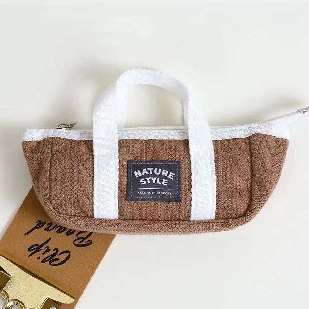 Desktop Storage Handheld Stationery Bag Handheld Pencil Pouch Korean Style Pencil Case Children