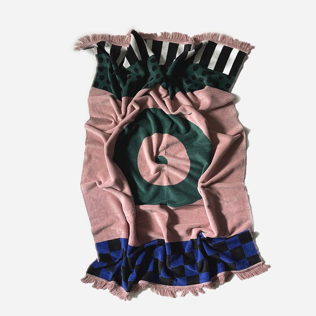 Green Point Cotton Caregiver Blanket