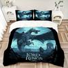 3Pcs Dragon Battle Bedding Set Soft Fabric Duvet Cover Pillowcases Home Christmas Xmas Halloween Gift 1 Duvet Cover 2 Pillowcase N152
