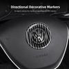 OBTLU1 Car Steering Wheel Logo Decoration Sticker Accessories For VW Tiguan Arteon Taigo Caddy CC e-up! Golf Polo Amarok Transporter