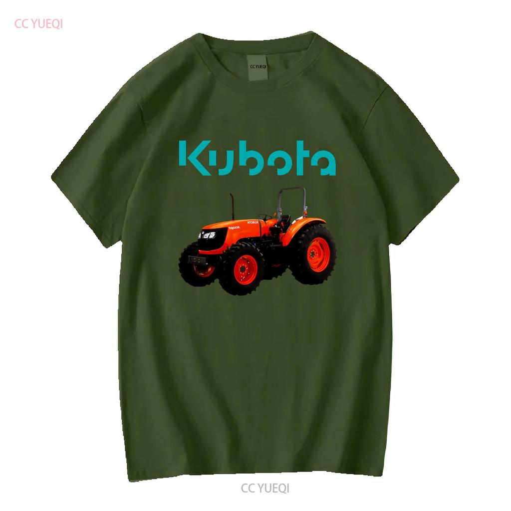 Мужская черная футболка с логотипом трактора Kubota, размер от S до 3XL, винтажная, стильная, повседневная, дизайнерская одежда, мягкая