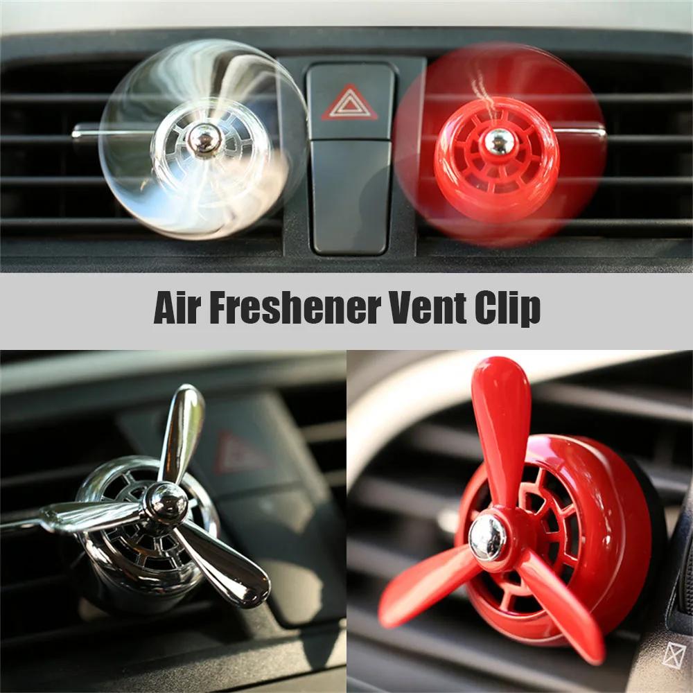 Пропеллер Автомобильный освежитель воздуха Мини-диффузор для эфирных масел Ароматизаторы из сплава Веерообразные зажимы для воздуховодов Аксессуары для салона автомобиля