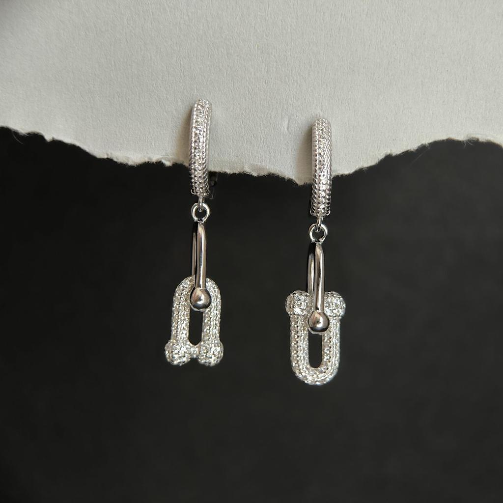 Silver Earrings with Cubic Zirkonia (2184164)
