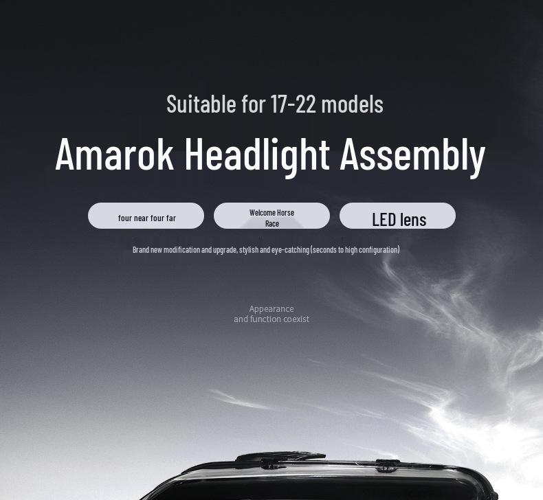 Светодиодные дневные ходовые огни и указатели поворота для фар VW Amarok 08-20