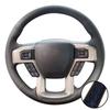 Braid Perforated Artificial Leather King Ranch Lariat Platinum XL XLT 2015-2017 Volant Steering Wheel Cover For Ford F-150