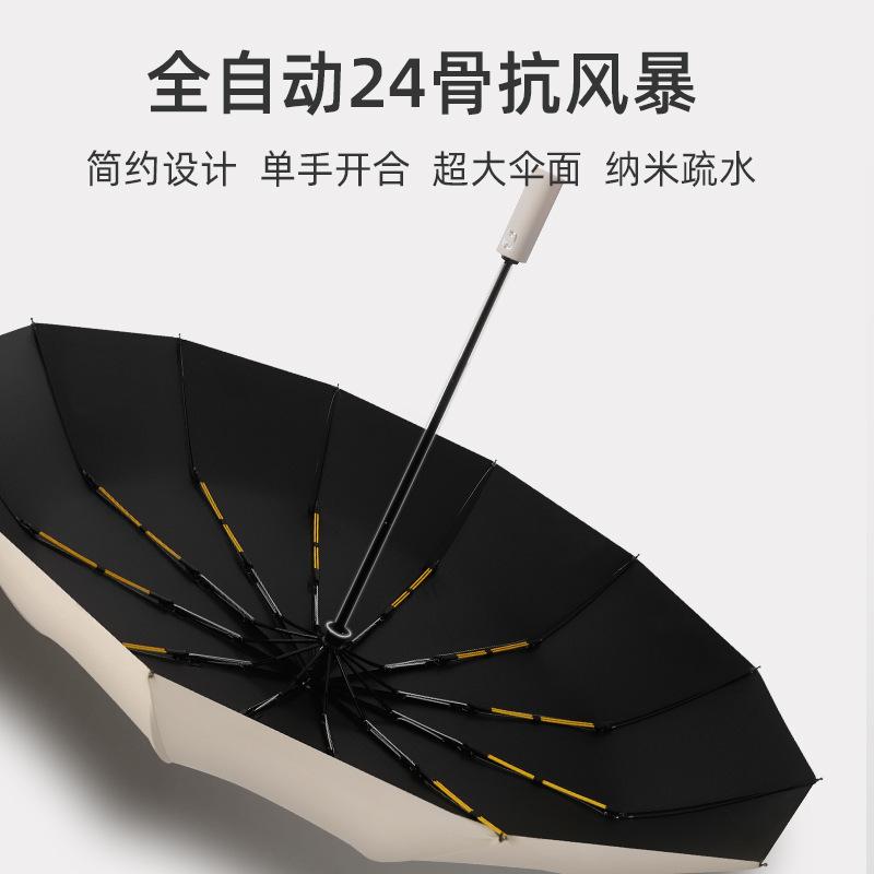 High-end Automatic Folding Umbrella, Sun Protection, UV Protection, Weather and Rain Dual-purpose Women's Large Reinforced Sun Umbrella, Parasol