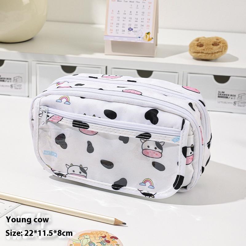 Милый мультяшный пенал для студента Мультяшный аниме креативный пенал Большая вместимость Сумка для хранения канцелярских товаров Косметичка